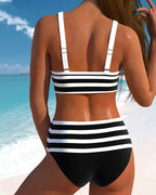 Martina™ | High Waist Striped Bikini