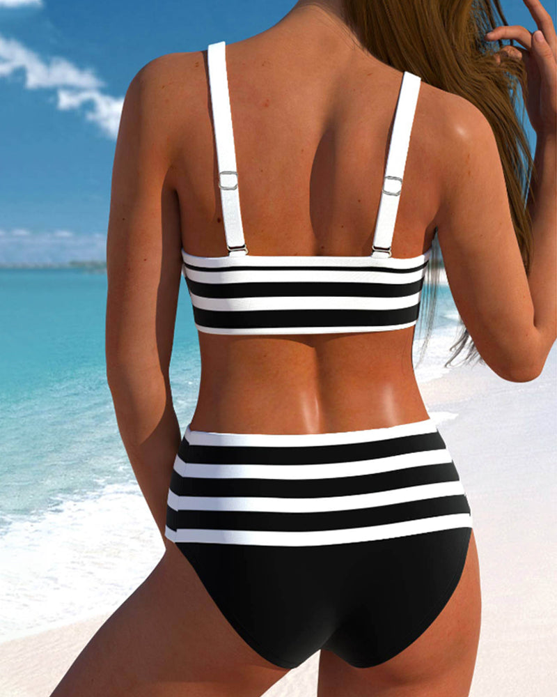 Martina™ | High Waist Striped Bikini