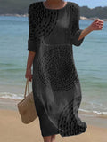 Embroidered casual women's dress