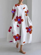 NORA™ | Flattering Summer Floral Maxi Dress