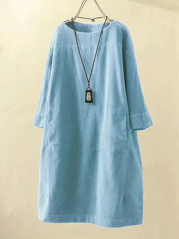 Comfortable Vintage Corduroy Tunic