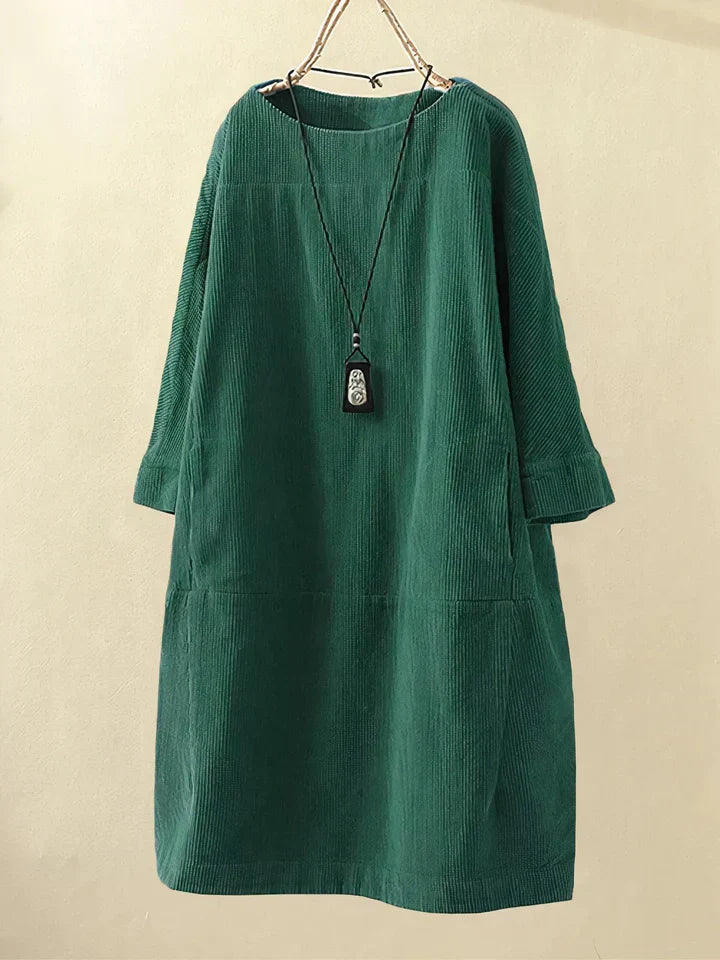 Comfortable Vintage Corduroy Tunic