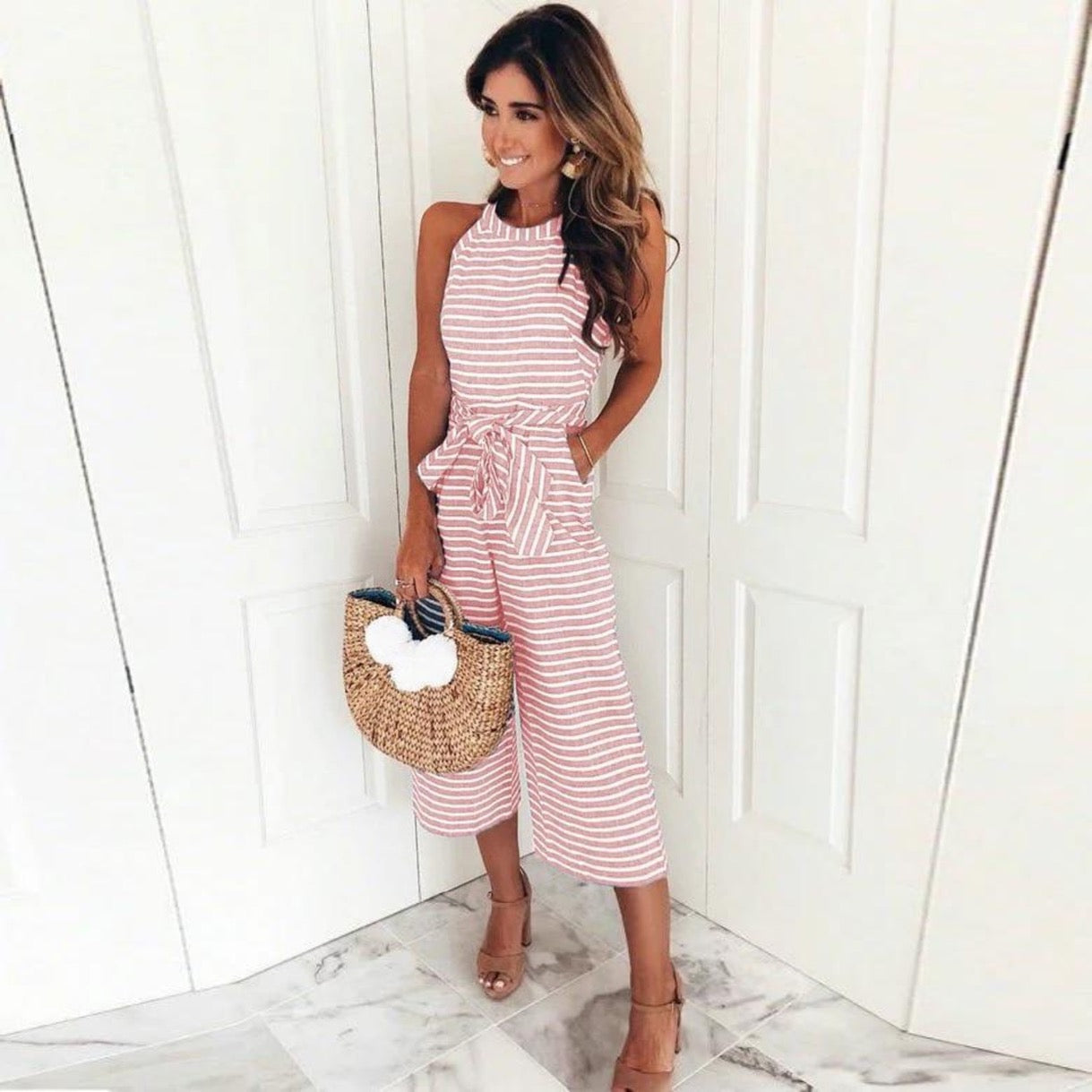 Azaria - Striped Jumpsuit