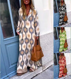 Caith Maxi Dress V-Neck Mosaic Rhythm