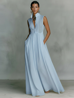 Women's Minimalist Sleeveless Maxi Dress