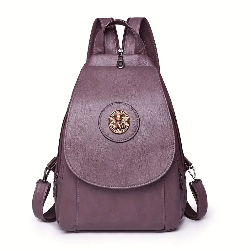 Mira’s Adjustable Retro Denim Backpack