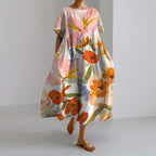 VALENTINA | Flattering Summer Floral Dress
