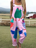 Violet | Chicken Print Overall