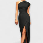 Axa - Chic Asymmetrical Maxi Dress for Evening Elegance
