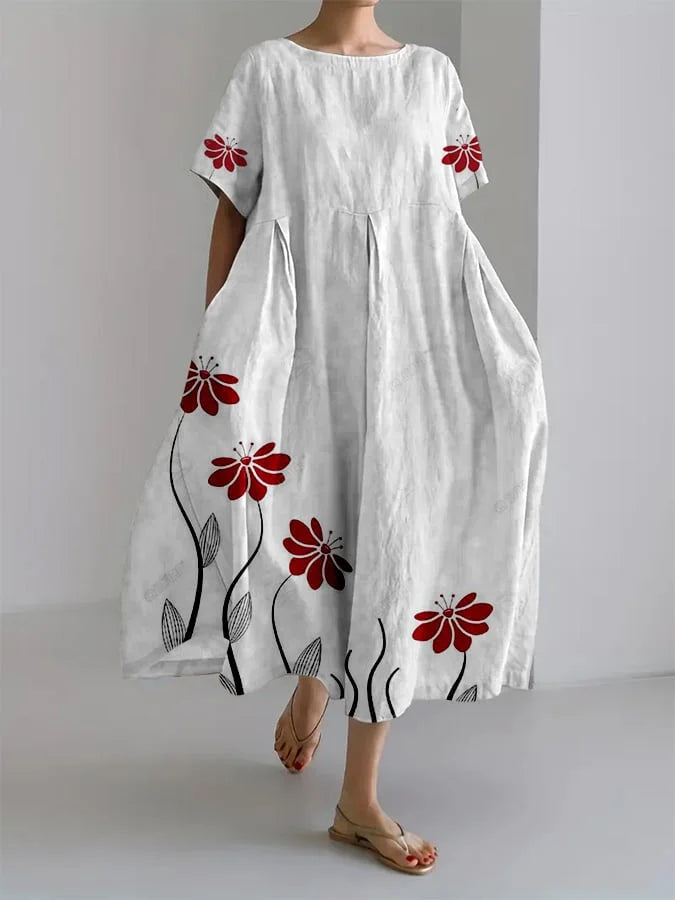 LAMYA™ | Flattering Summer Floral Maxi Dress