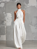 Women's Elegant Sleeveless Halter-neck Jumpsuit