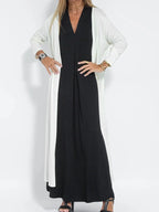 Maxi Dress Without Sleeves with V-Neck and Slit Plus Sizes