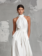 Women's Elegant Sleeveless Halter-neck Jumpsuit