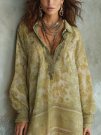 Bohemian Print Flowy Mini Dress
