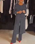 Greta | Polka Dot Ensemble with Feminine Charm