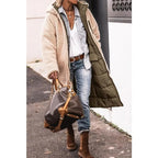 Zoe™ - Comfortable Warm Fleece Long Hooded Puffer Jacket