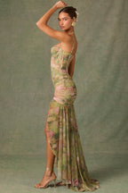 Esmeralda | Asymmetrical Bodycon Dress with Ruffles