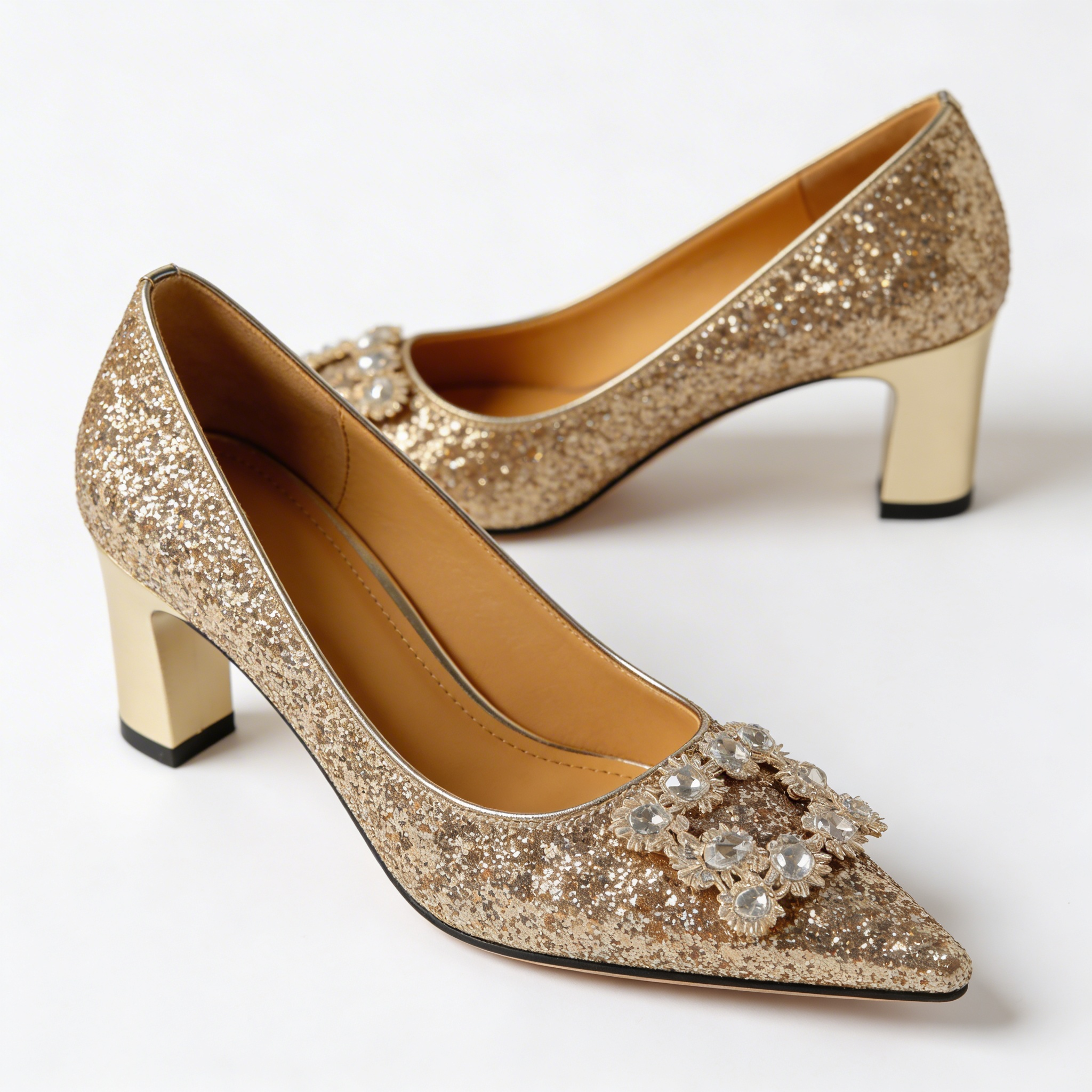 Magdalena | Orthopedic Glitter Pumps