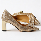 Magdalena | Orthopedic Glitter Pumps