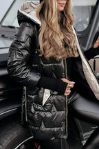 Eliza | Elegant winter coat with hood and padding