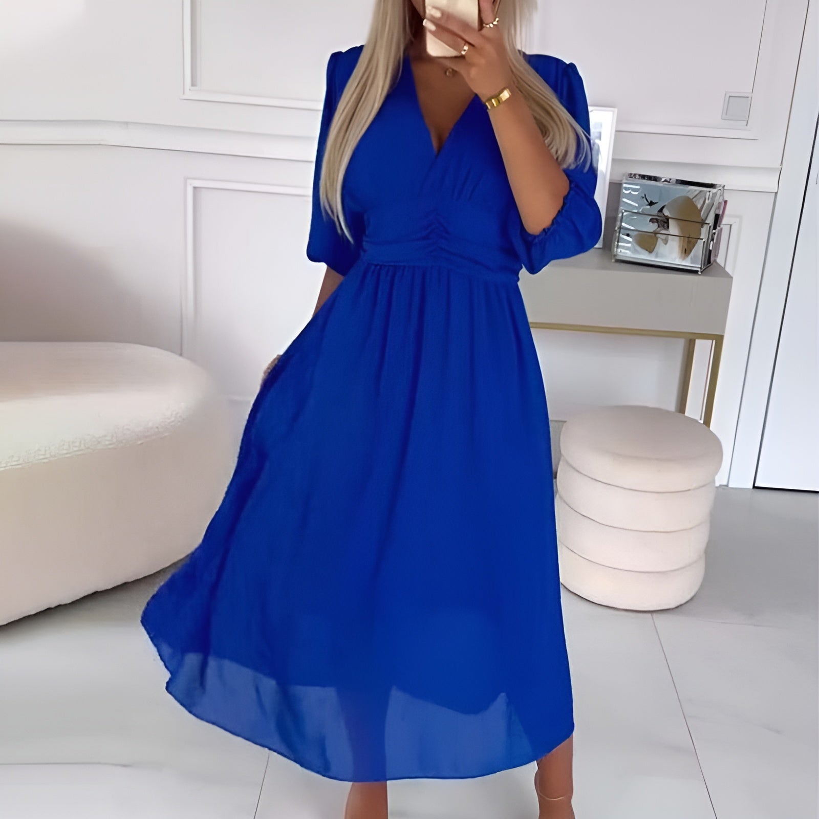 Nia | Elegant Wrap Wedding Guest Maxi Dress