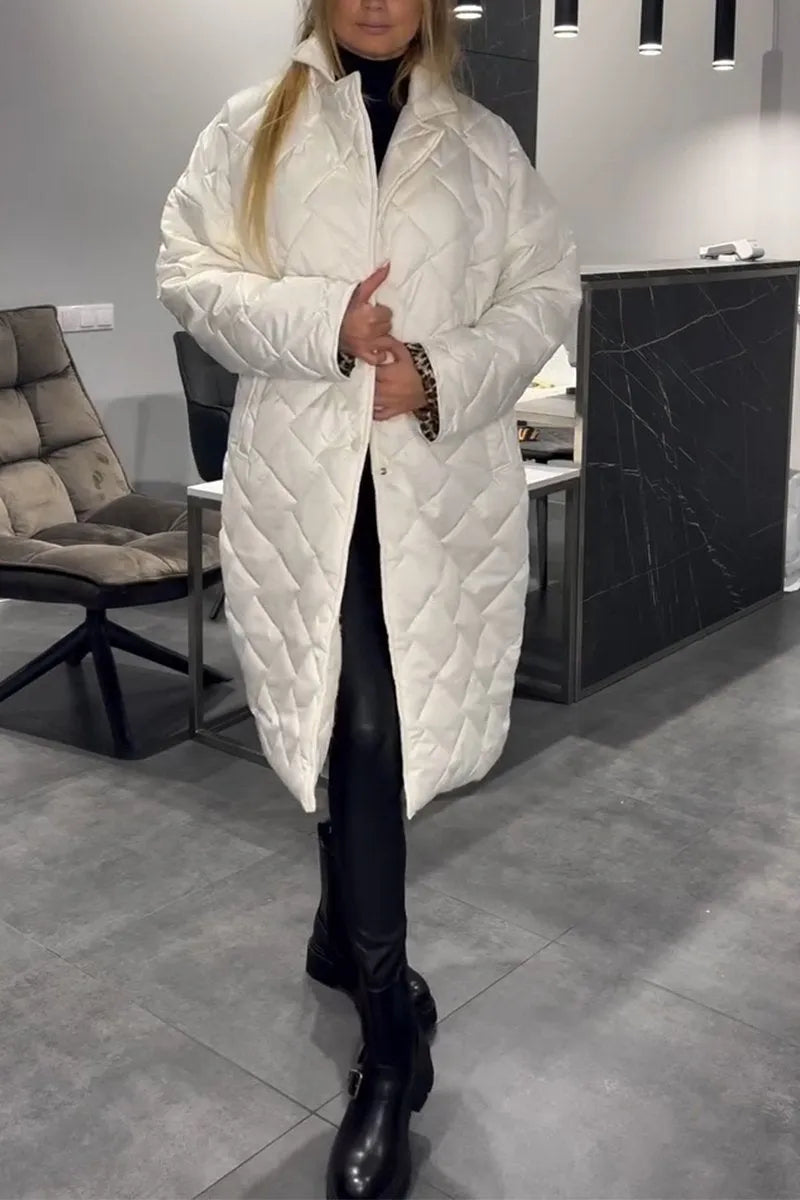 Ofira™ – Reversible Quilted Jacket with Leopard Lining