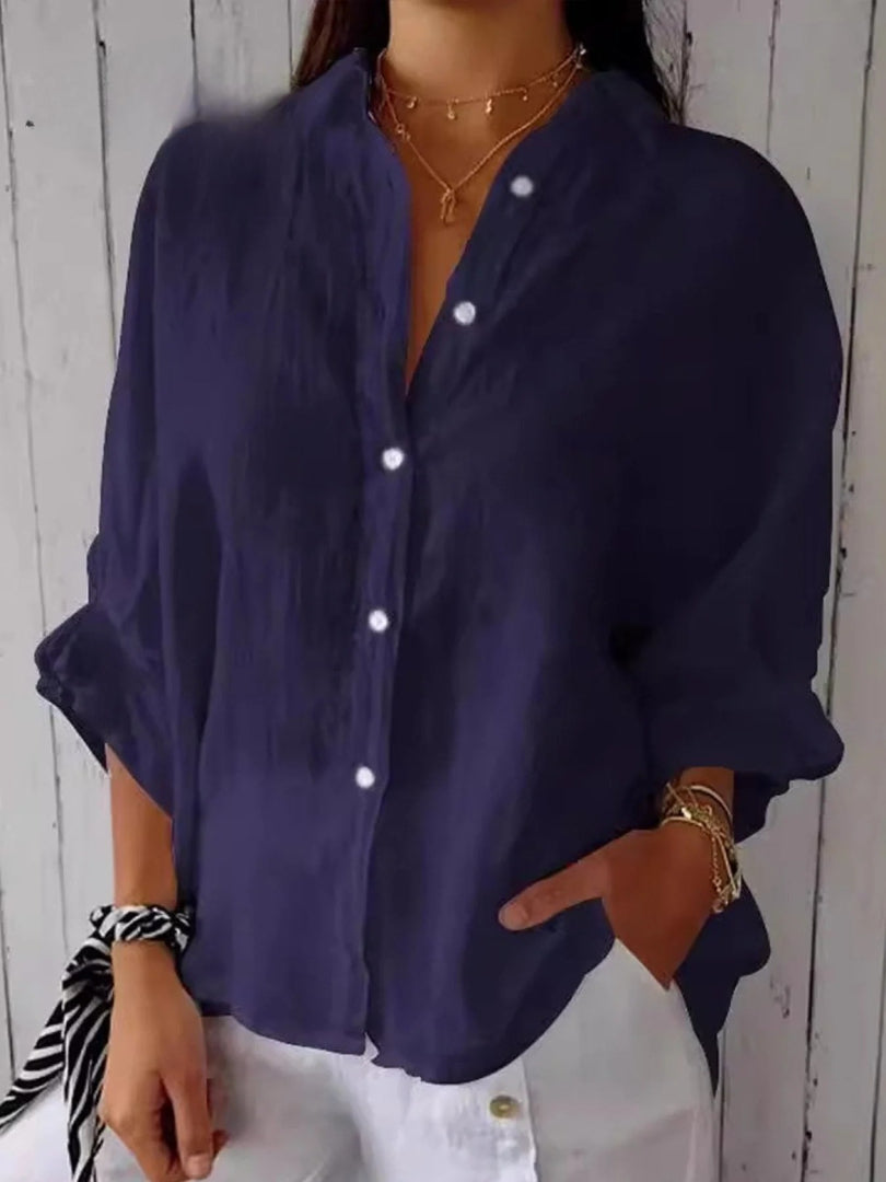 Aeloria - Lace-Up Loose Shirt