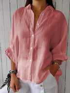 Aeloria - Lace-Up Loose Shirt