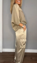 Coastal - Comfortable Satin Suit