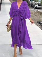Lucinda | Elegant Flowing Luxe Chiffon Dress