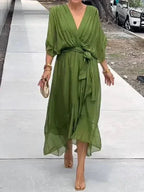 Lucinda | Elegant Flowing Luxe Chiffon Dress