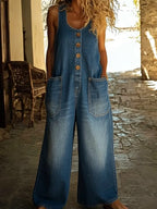 Lenna – Vintage Denim Jumpsuit