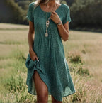 Taylor - Vintage Boho V-Neck Dress