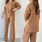 Lily™ - Comfortable V-neck Co-ord Set