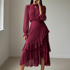 Anna – Pleated Midi Dress