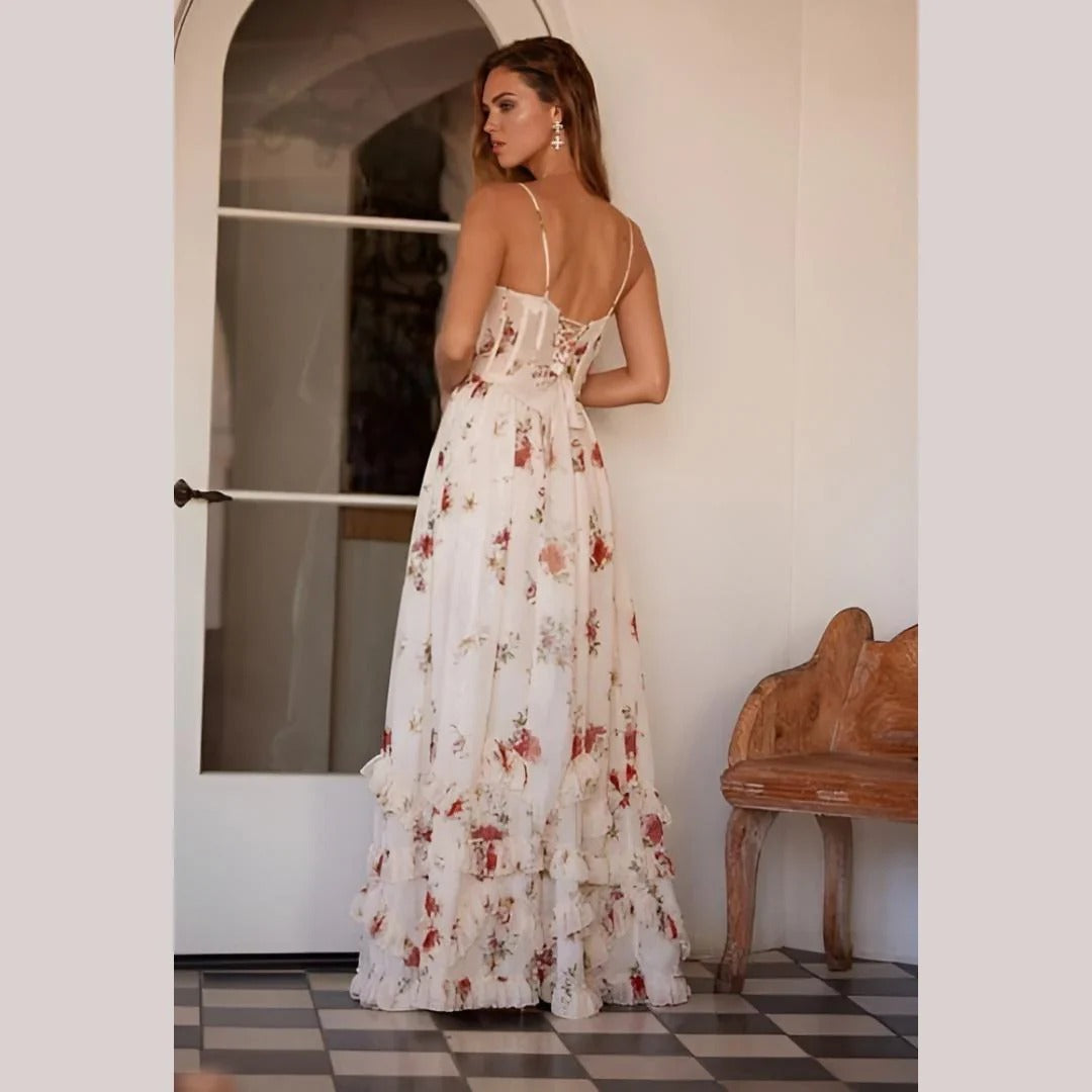 Sonja | Midi Dress with Floral Pattern